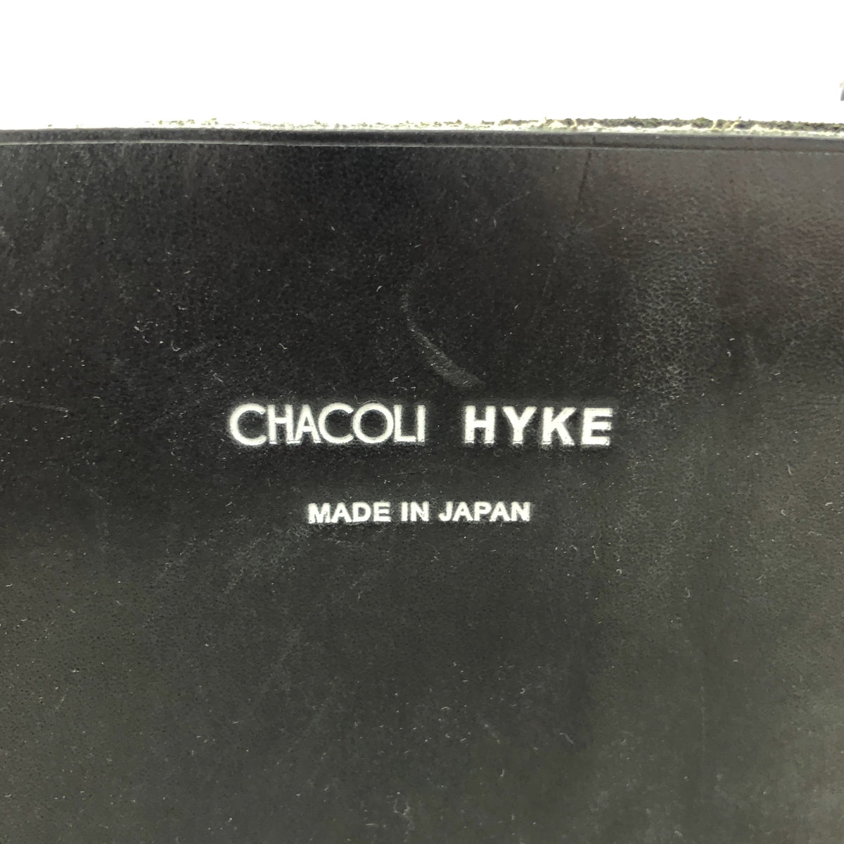 HYKE / 하이크 | CHACOLI 가죽 울 토트 백 | 블랙 / 베이지 | 남성