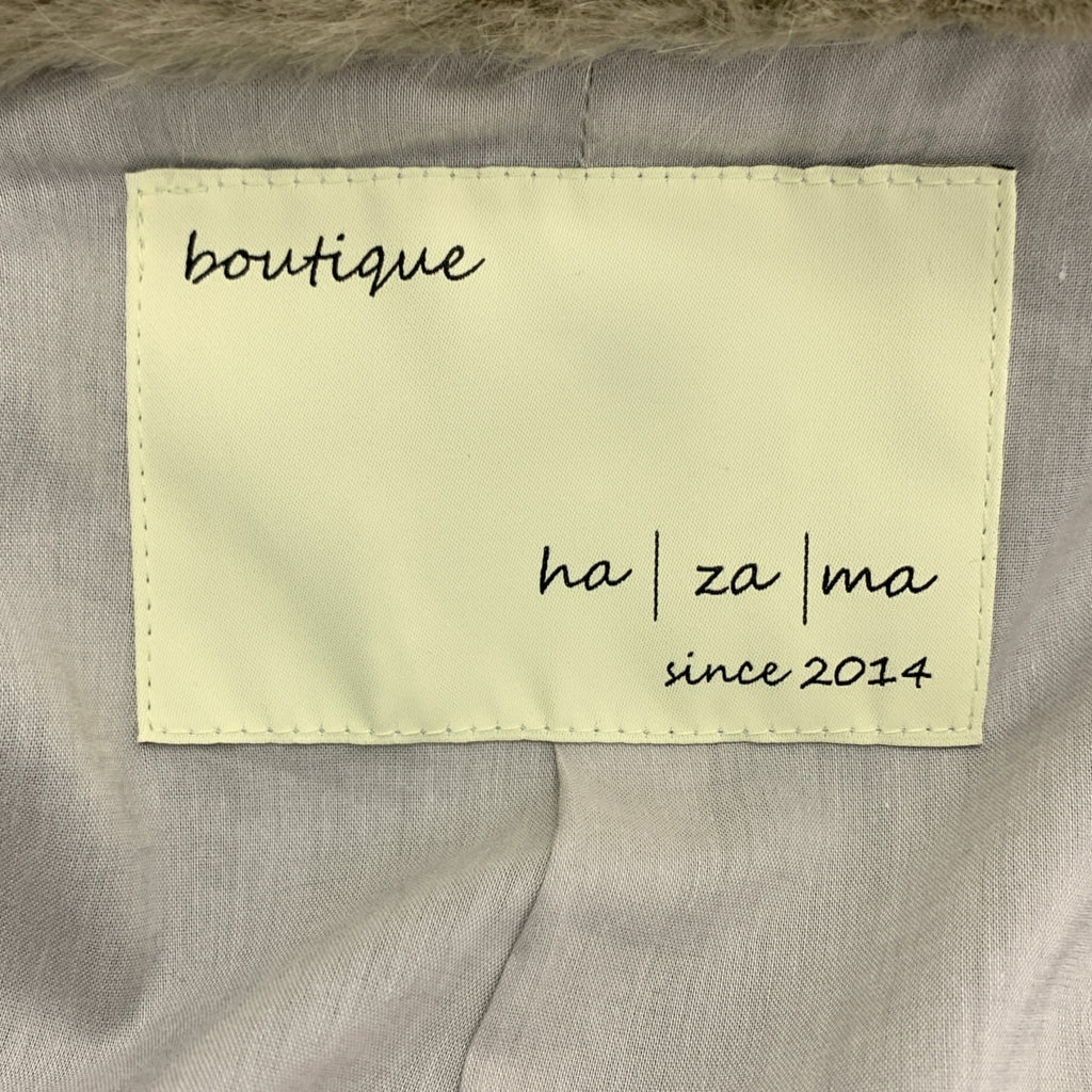 ha | za | ma / Hazama | 一件飄逸的外套，越穿越有味道 / 披肩式羊毛皮領 / 全襯裡 |