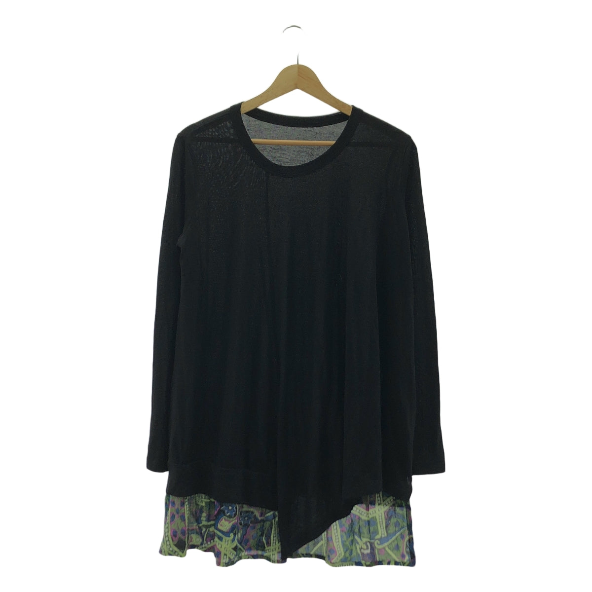 Y's / Y's 山本耀司 |分層不對稱剪裁與縫紉 | 2 |黑色 |女性的