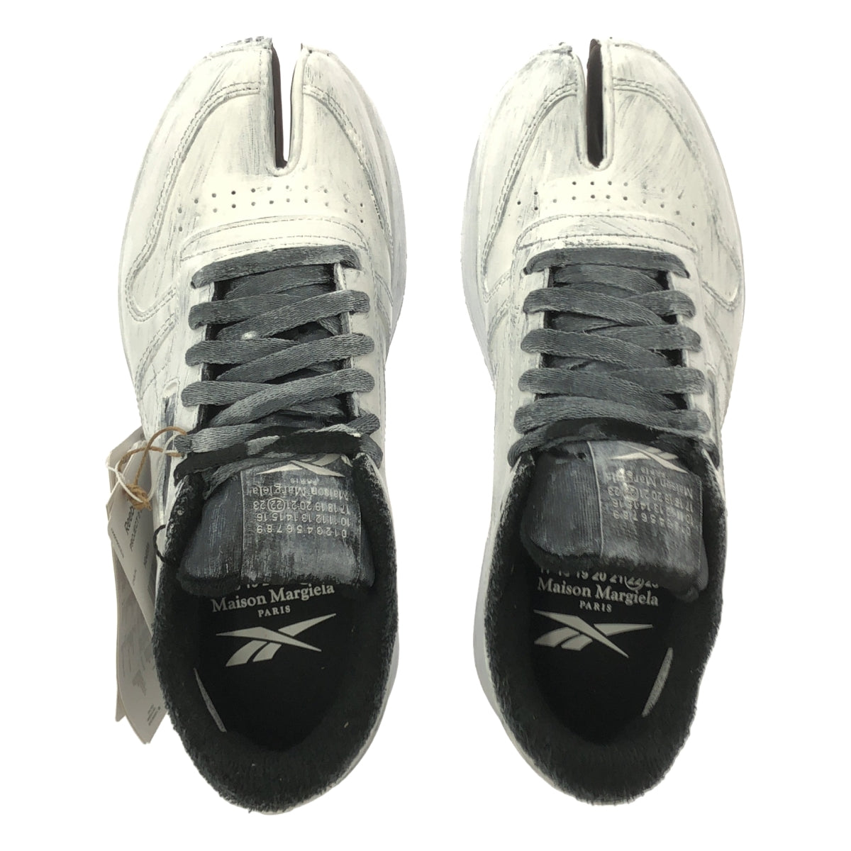 【新品】  Maison Margiela / メゾンマルジェラ | ×Reebok / Classic Leather Tabi レザー タビ スニーカー | 38.5 | ホワイト | レディース