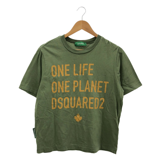 DSQUARED2 / Dsquared | Logo Print Cut and Sew | M | Green/Yellow | Women's