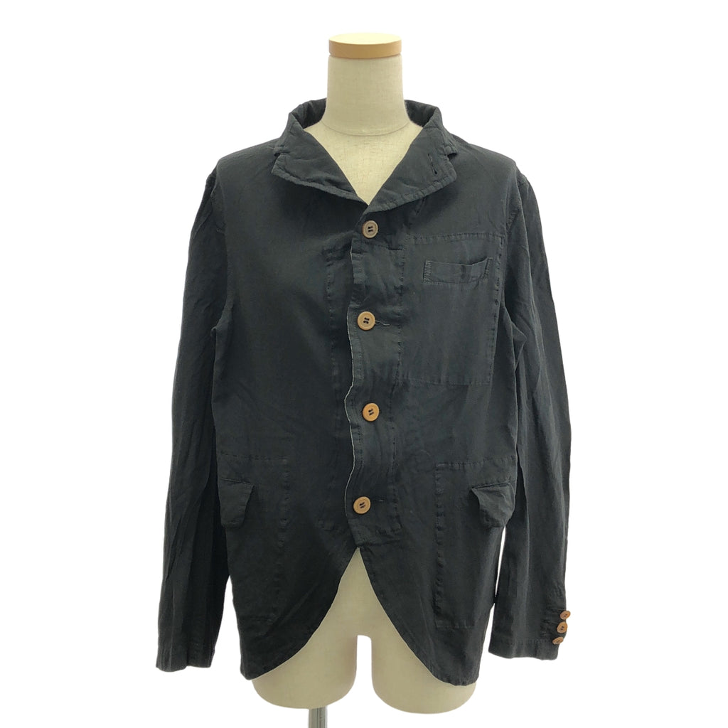 COMME des GARCONS COMME des GARCONS / Comme des | 2014春夏 |聚酯氈單排扣外套 |中號 |黑色|女性的