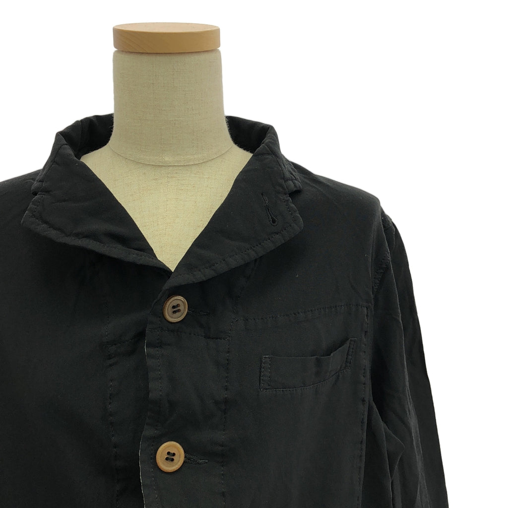 COMME des GARCONS COMME des GARCONS / Comme des | 2014春夏 |聚酯氈單排扣外套 |中號 |黑色|女性的
