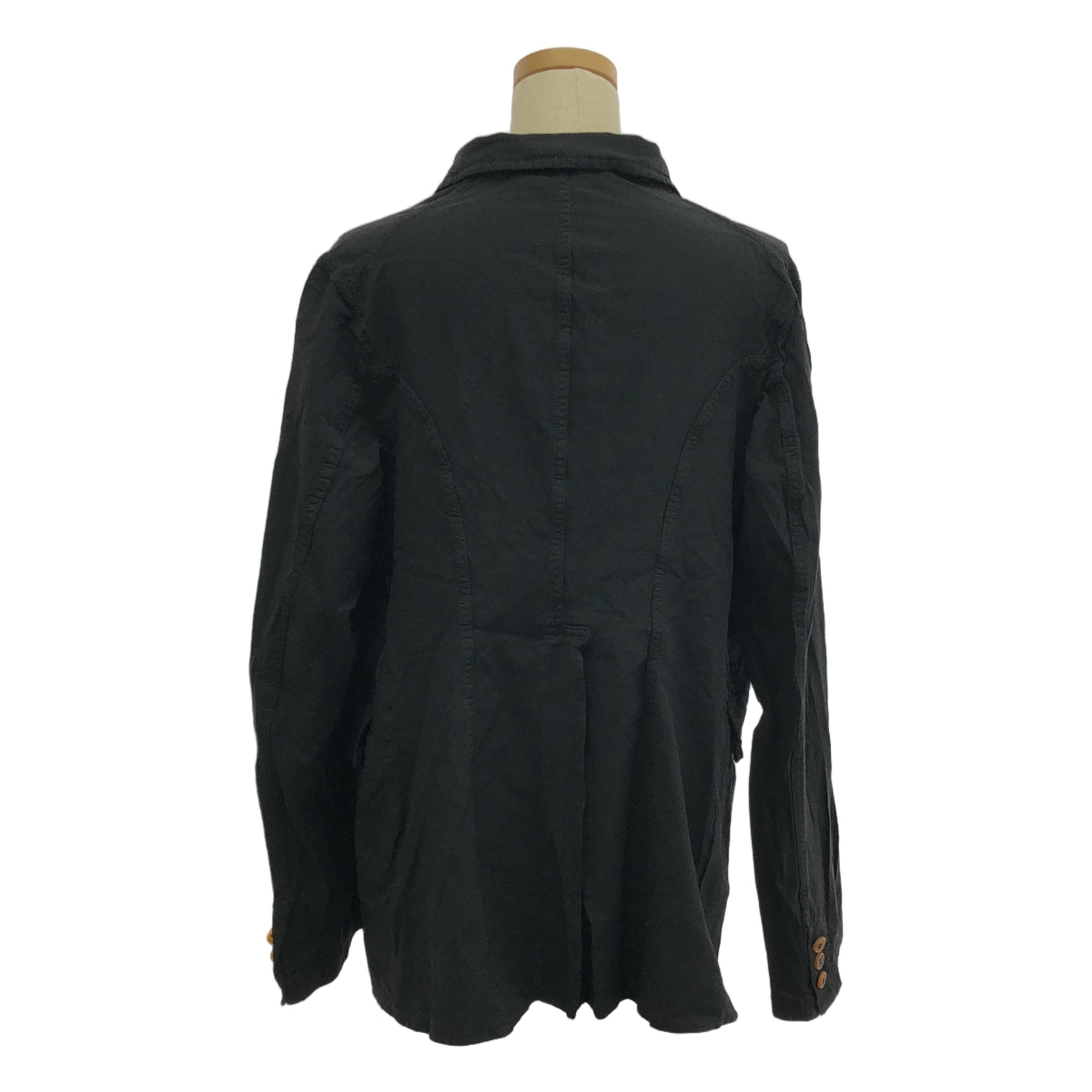 COMME des GARCONS COMME des GARCONS / Comme des | 2014春夏 |聚酯氈單排扣外套 |中號 |黑色|女性的