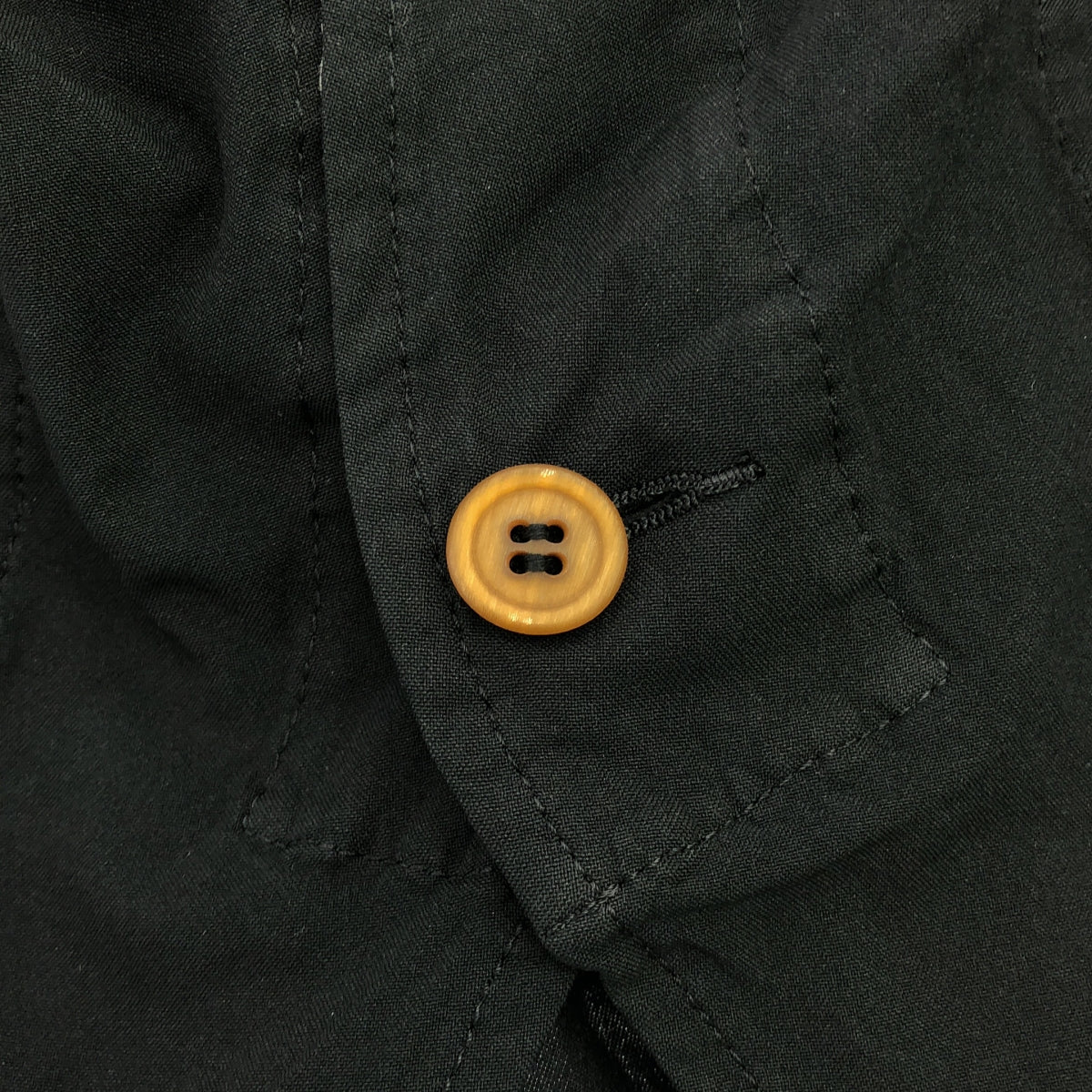 COMME des GARCONS COMME des GARCONS / Comme des | 2014春夏 |聚酯氈單排扣外套 |中號 |黑色|女性的