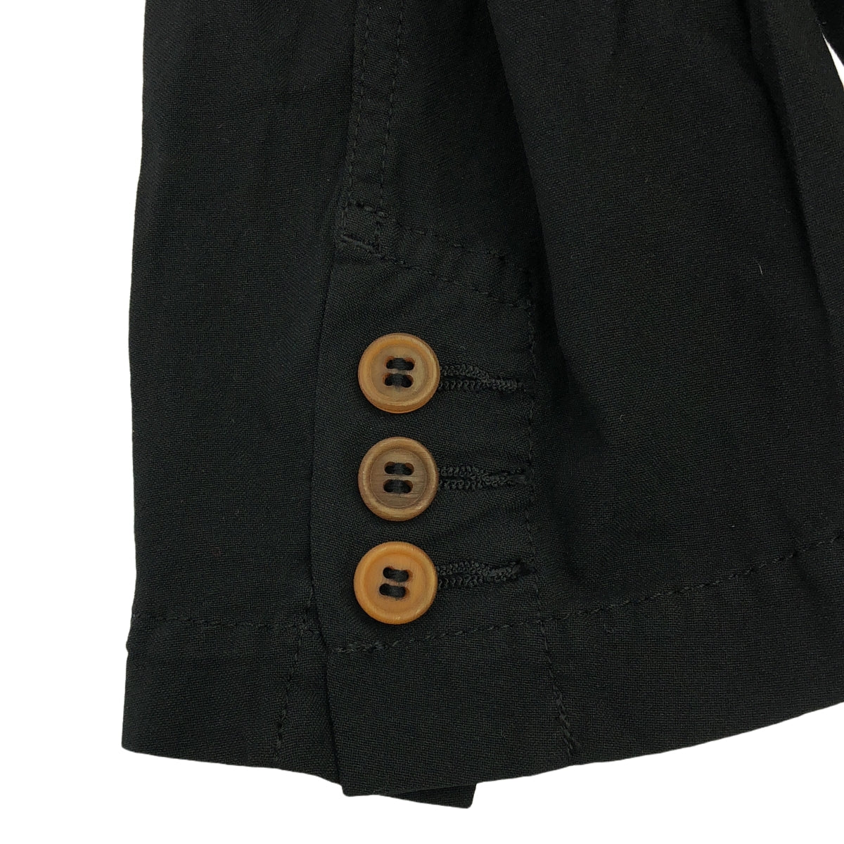 COMME des GARCONS COMME des GARCONS / Comme des | 2014春夏 |聚酯氈單排扣外套 |中號 |黑色|女性的