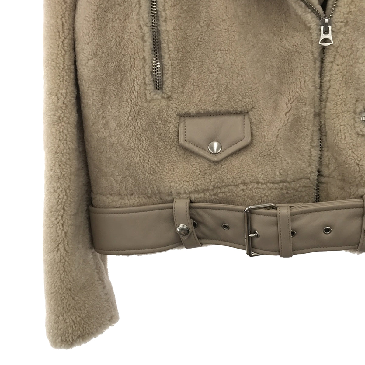Acne Studios / Acne Studios | MERLYN SHEAR Lamb Shearling Double Rider Jacket | 34 | Women's