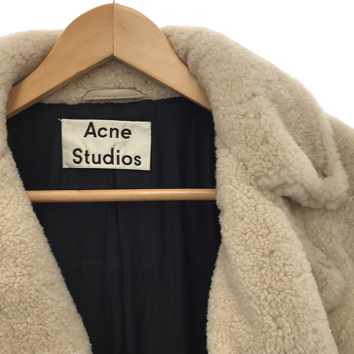 Acne Studios / アクネストゥディオズ | MERLYN SHEAR ラムシアリング ダブルライダースジャケット | 34 | – KLD