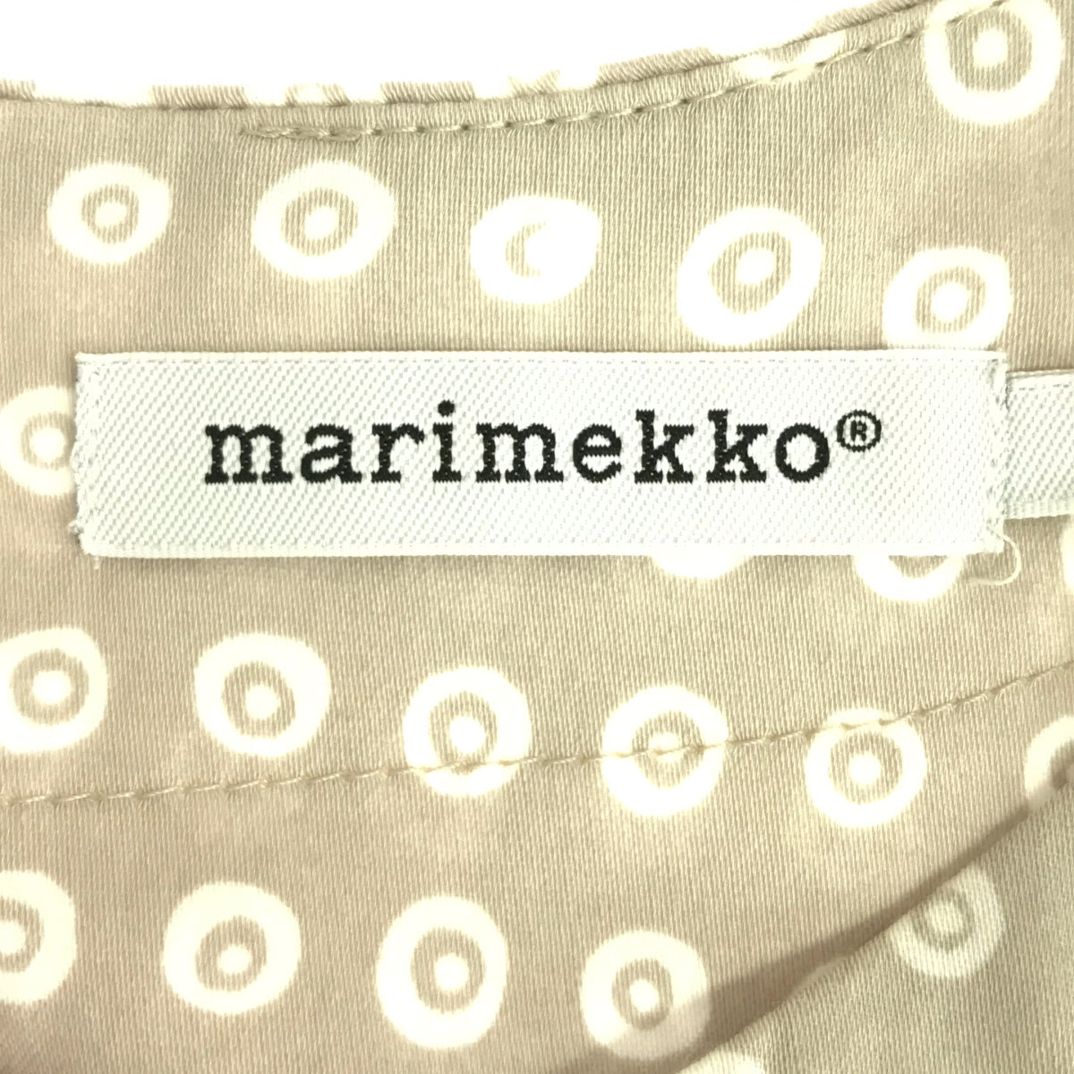 marimekko / マリメッコ | KARAKOLA カラコラ プルオーバーワンピース | 38 | ベージュ | レディース