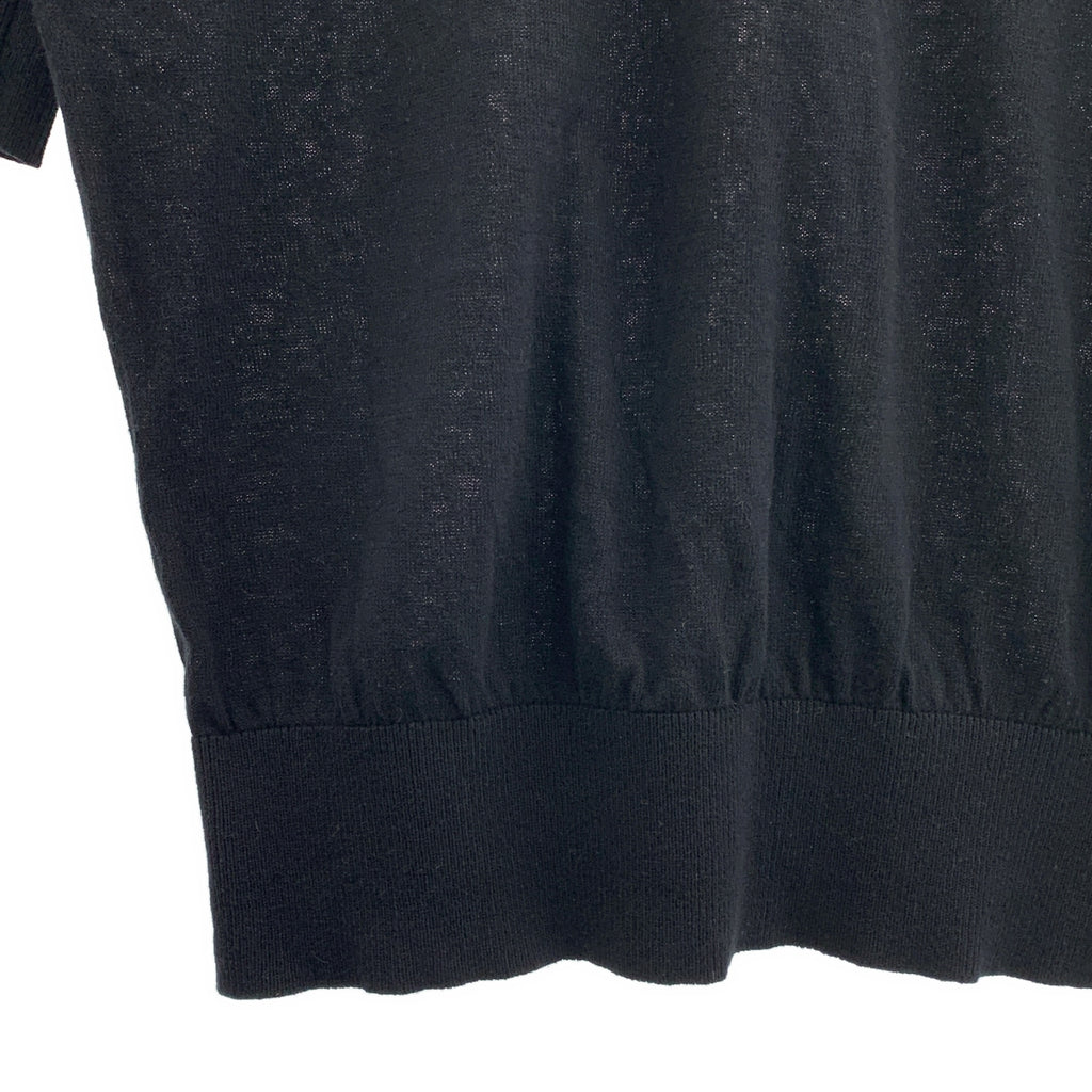 kagure | 棉質圓領五分袖套頭針織T卹 | F碼 | 女款