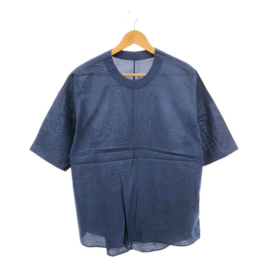 NO CONTROL AIR | Cotton linen rough boil pullover shirt unisex | S | Blue | Men's