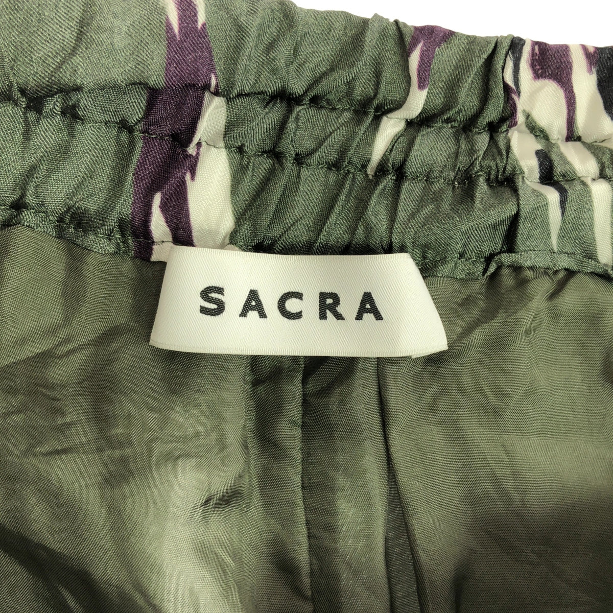 SACRA / サクラ | 2022SS | リーフプリント ワイドパンツ | 38 | レディース