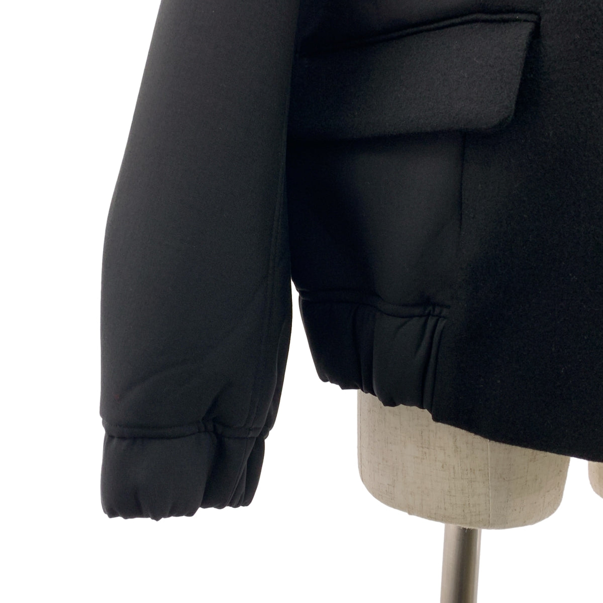 sacai / サカイ | 2025AW | Wool Melton Jacket / ウール メルトン 異素材 切替 オーバー ジャケット / 総裏地 | 3 | メンズ