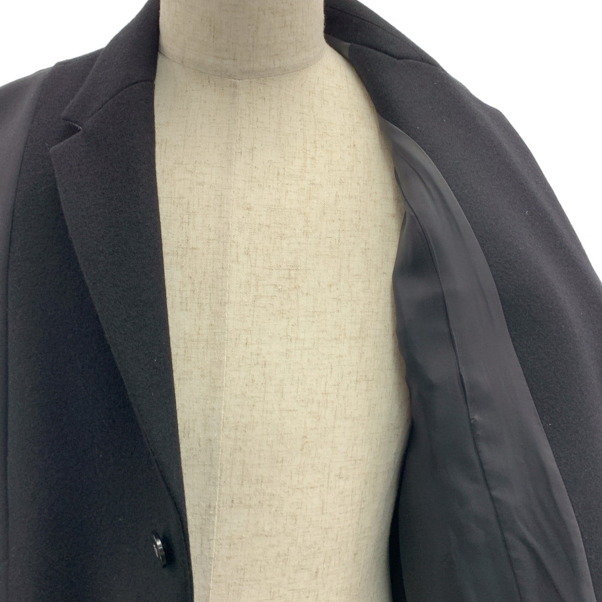 sacai / サカイ | 2025AW | Wool Melton Jacket / ウール メルトン 異素材 切替 オーバー ジャケット / 総裏地 | 3 | メンズ