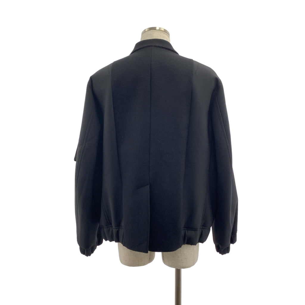 sacai / サカイ | 2025AW | Wool Melton Jacket / ウール メルトン 異素材 切替 オーバー ジャケット / 総裏地 | 3 | メンズ