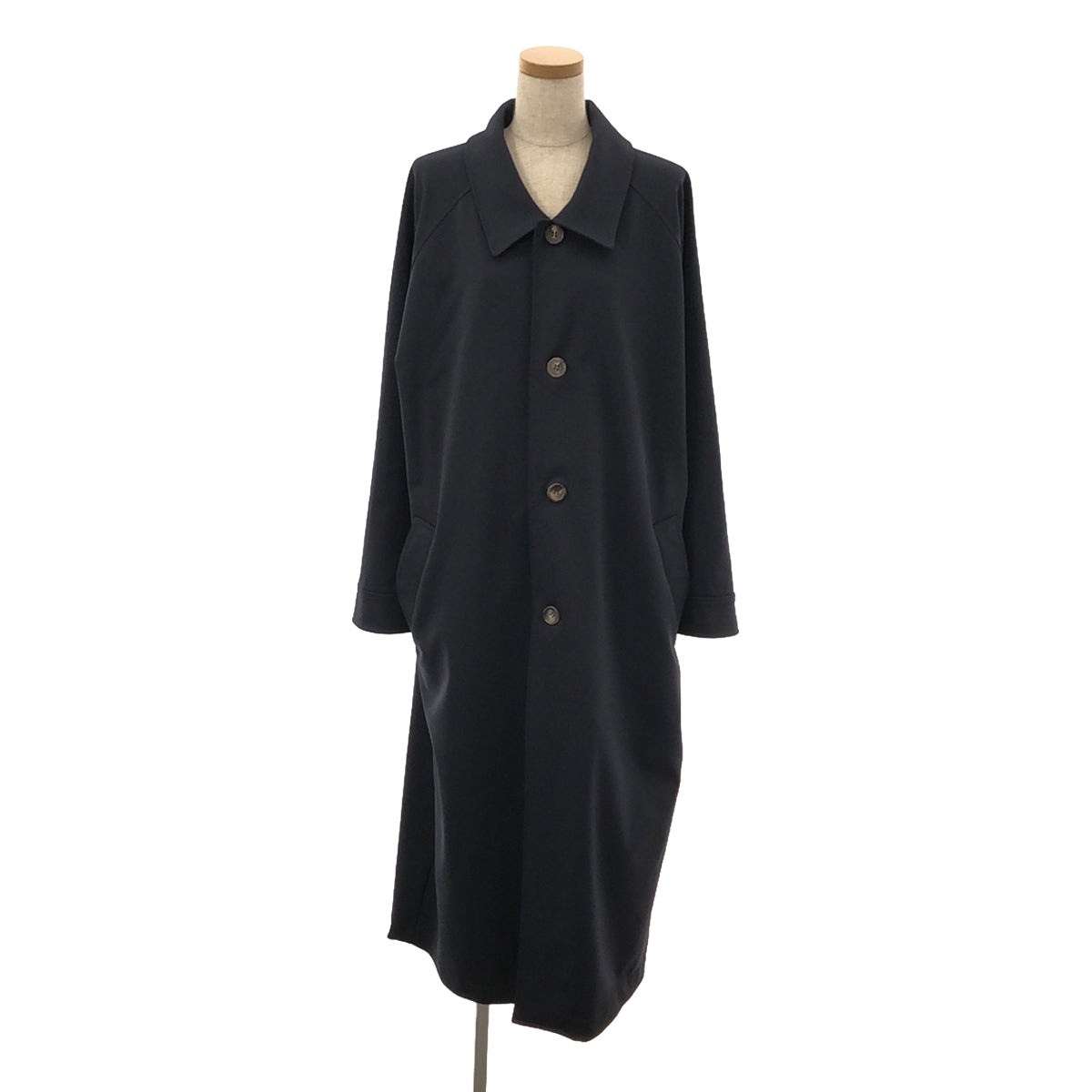 [Good Condition] ANTICOTTER | Oversized Mesh Long Coat | Navy | Women's