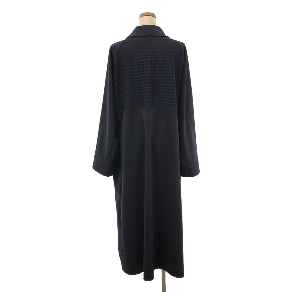 [Good Condition] ANTICOTTER | Oversized Mesh Long Coat | Navy | Women's