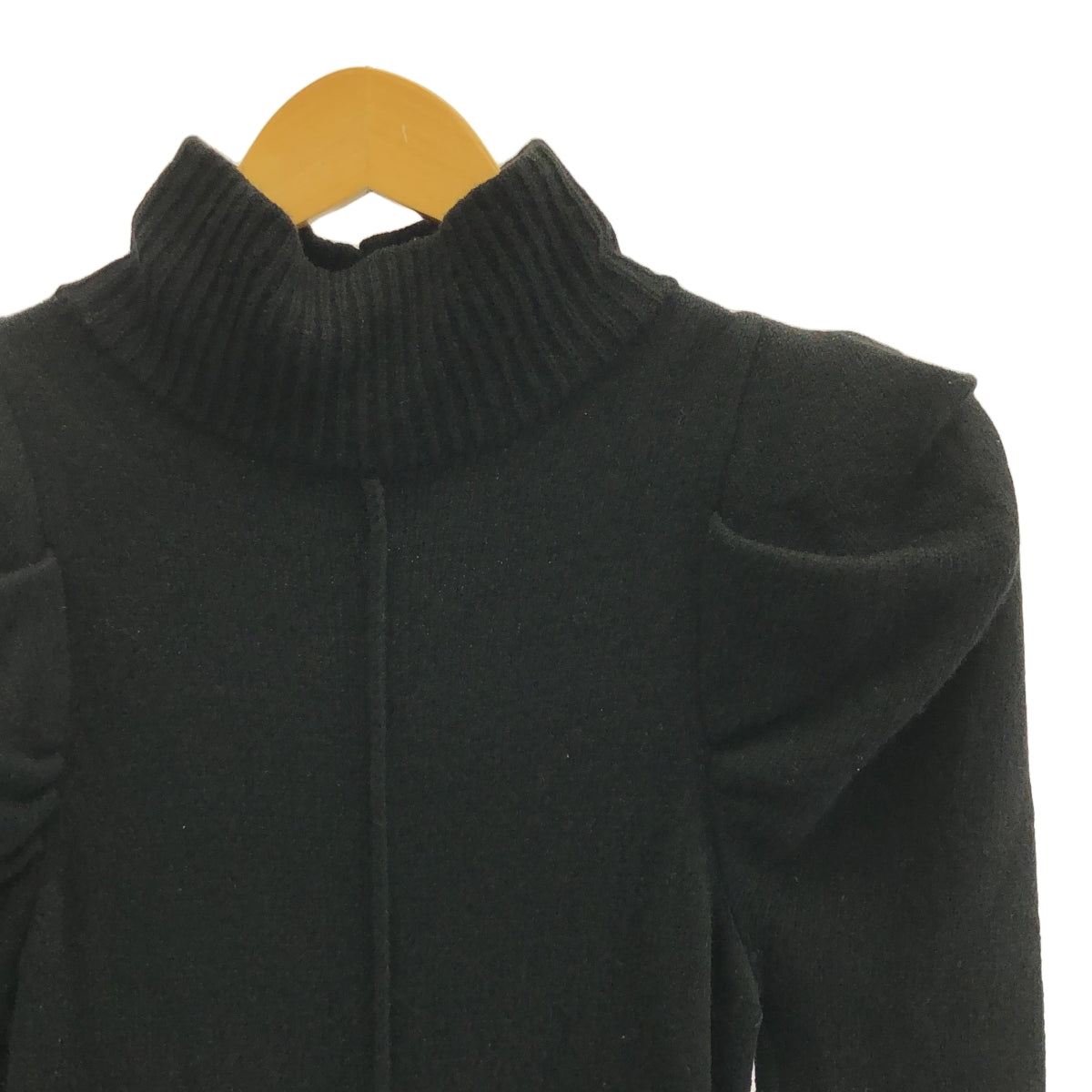 SEVEN TEN 由 MIHO KAWAHITO | 羊毛尼龍長袖高領針織洋裝 | XS | 黑色 | 女款