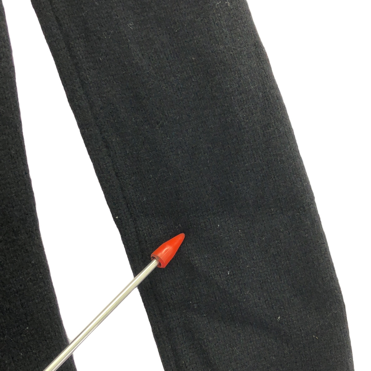 SEVEN TEN by MIHO KAWAHITO / セブンテンバイミホカワヒト | ウール ナイロン ボリュームスリーブ ハイネック ニットワンピース | XS | ブラック | レディース