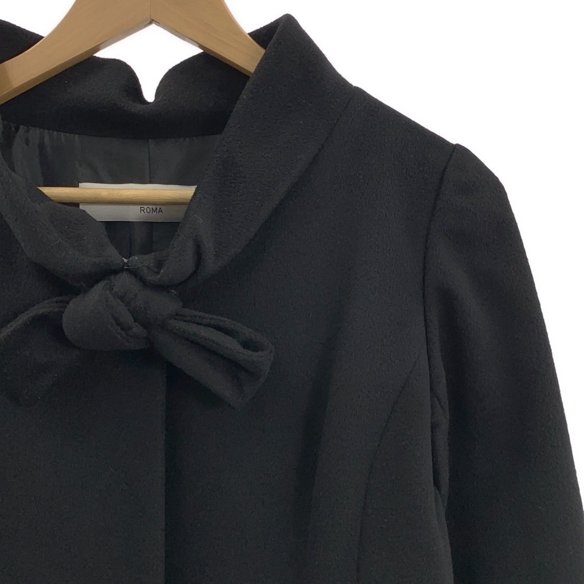 VALENTINO | 羊毛絲帶高領大衣 | 全襯裡 | 尺寸 42 | 女款
