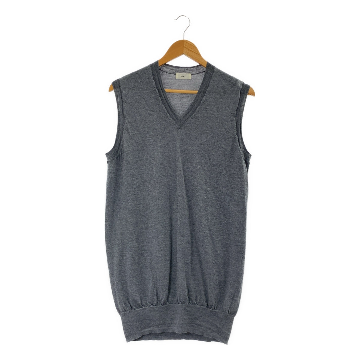 IENA / イエナ | 2024AW | 18G プレーン ロング ニット ベスト |