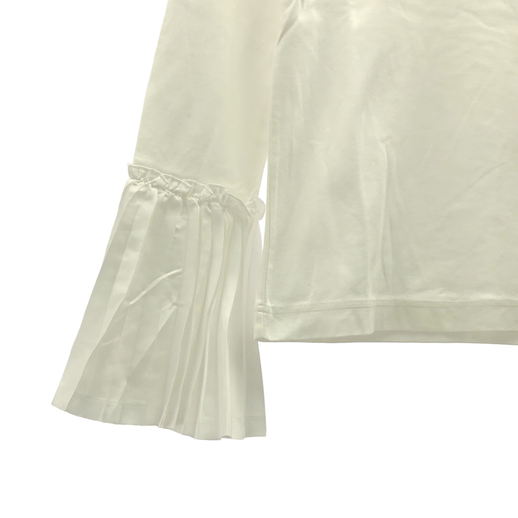 noir kei ninomiya | 2019春夏 | 混紡褶皺接合上衣 | S碼 | 女款