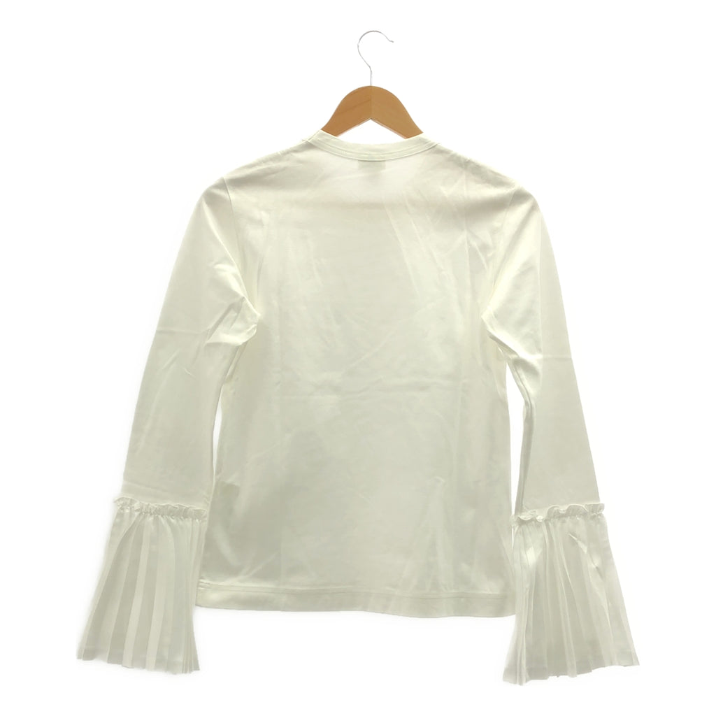 noir kei ninomiya | 2019春夏 | 混紡褶皺接合上衣 | S碼 | 女款