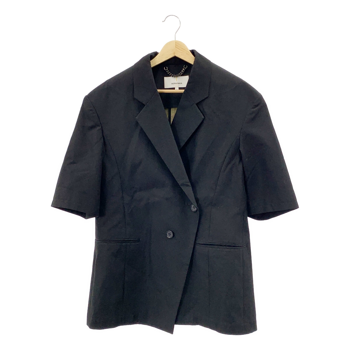 AKIRANAKA / アキラナカ | オーバーシルエット ロゴボタン ダブルブレスト ジャケット | 2 | レディース