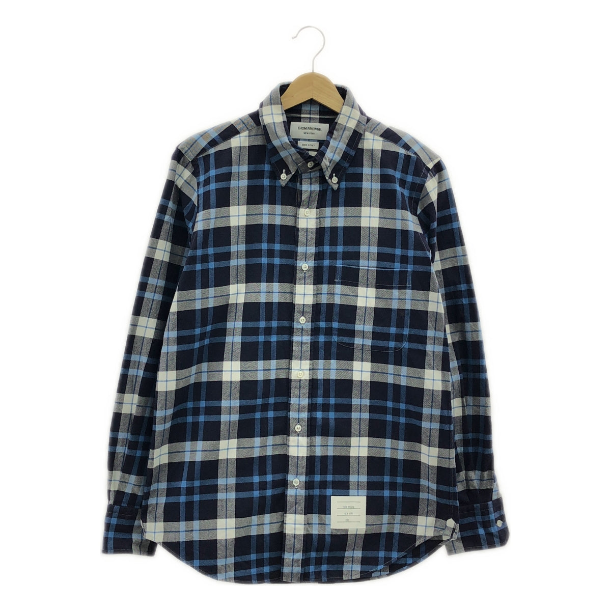 THOM BROWNE | 格紋法蘭絨連結襯衫 | 尺寸 1 | 男款