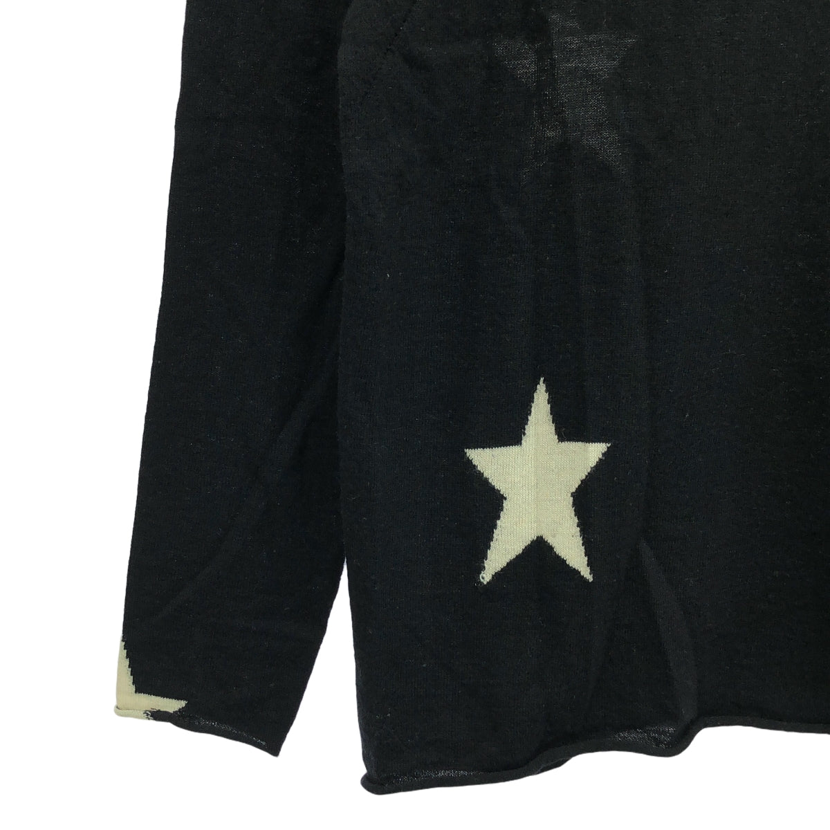 ZADIG &amp; VOLTAIRE / 자디그 에 볼테르 | 울 터틀넥 스타 니트 | L | 블랙 | 여성