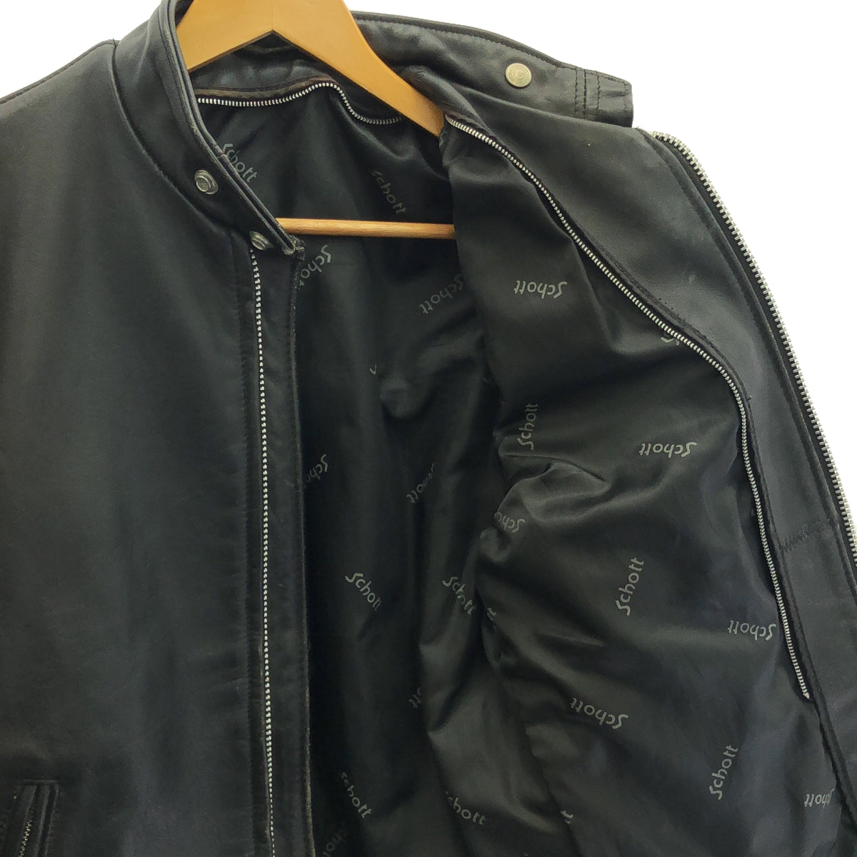 肖特 / 鏡頭 | 641 立領單騎手夾克 | 36 |黑色 |男士