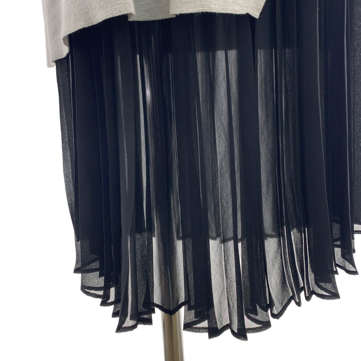 RISMAT by Y's / リスマット バイ ワイズ | 2022AW | プリーツシアー レイヤード ドレス ワンピース | 2 | レディース