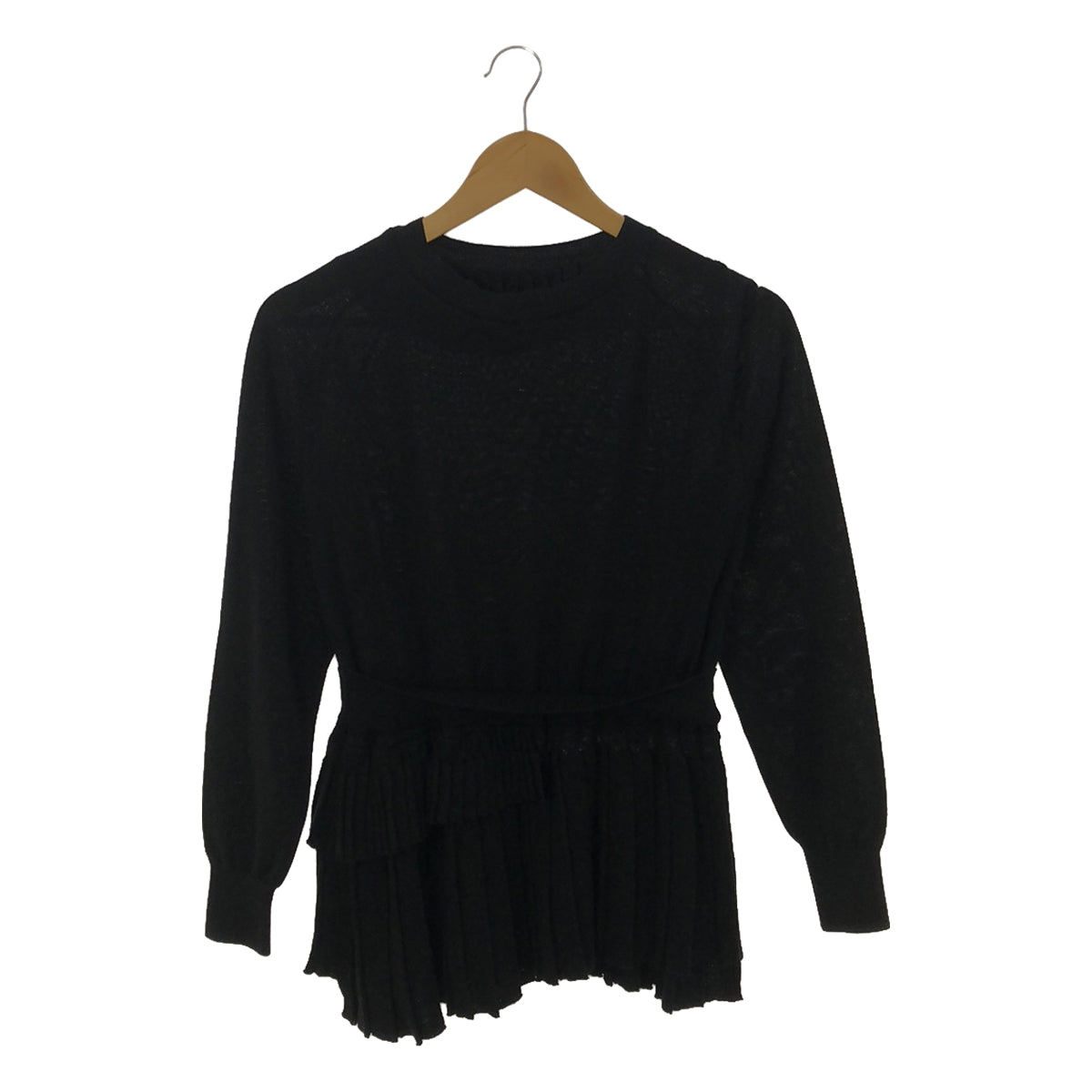 BALLANTYNE / Ballantine | Asymmetrical pleated knit | Black | Women's