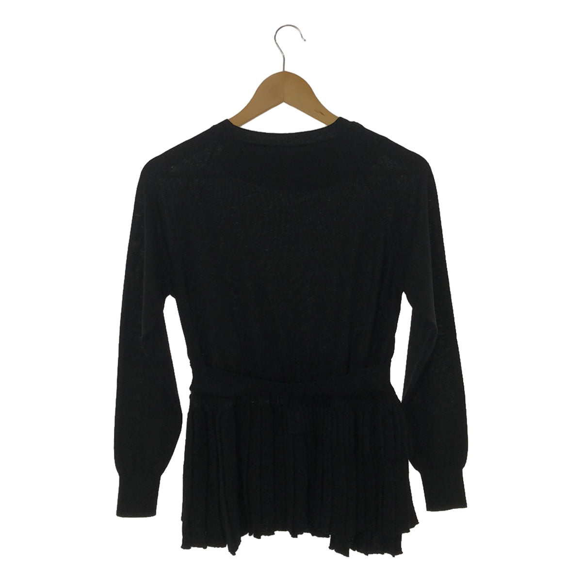 BALLANTYNE / Ballantine | Asymmetrical pleated knit | Black | Women's