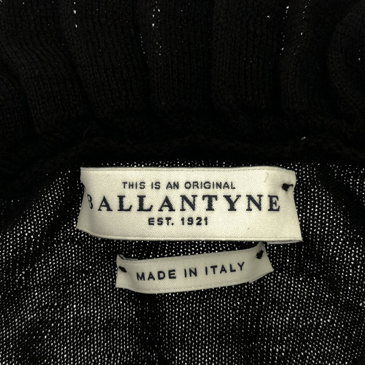 BALLANTYNE / Ballantine | Asymmetrical pleated knit | Black | Women's