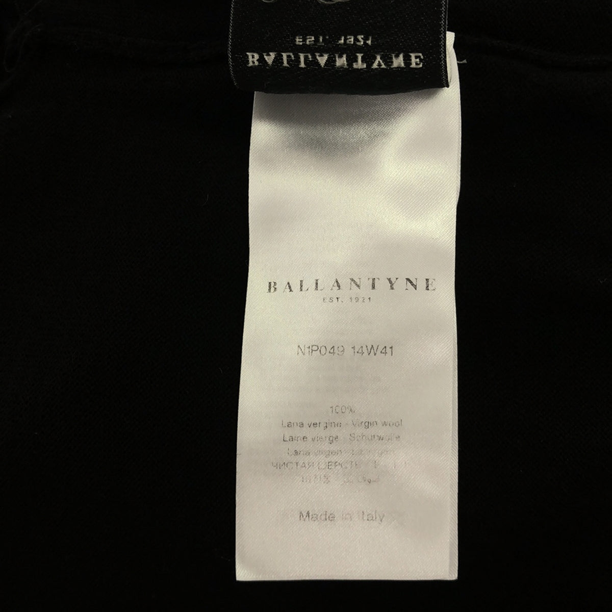 BALLANTYNE / Ballantine | Asymmetrical pleated knit | Black | Women's