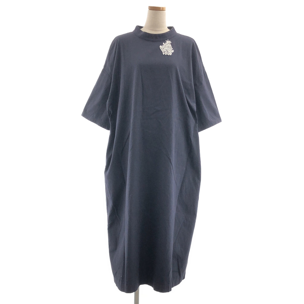 mina perhonen / 미나펠호넨 | kula / forest parade 장식 오버 실루엣 포켓 원피스 | 38 |