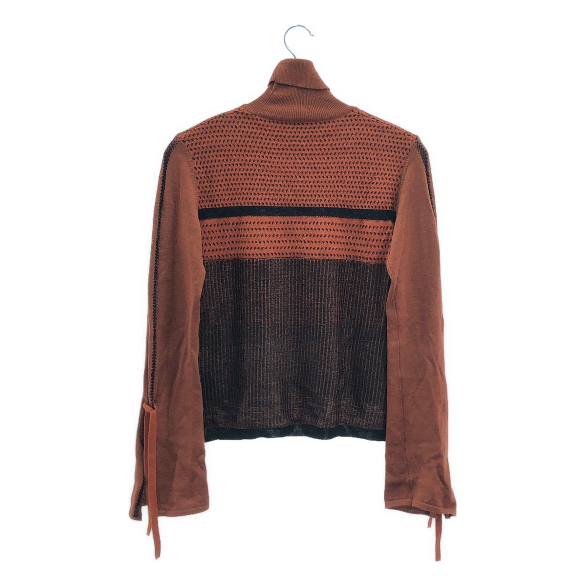 Mame Kurogouchi / マメクロゴウチ | 2017AW | タートルネックフレアスリーブニット | 2 | オレンジ | レディース