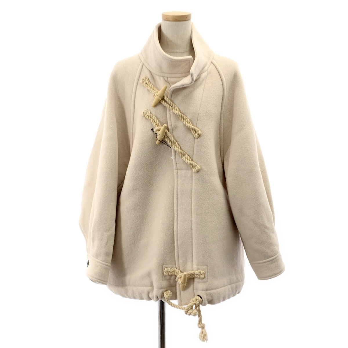 HYKE / ハイク | 2022AW | DOUBLE FACE DUFFEL JACKET / ウール ダブルフェイス ダッフル ジャケット コート | 3 | レディース