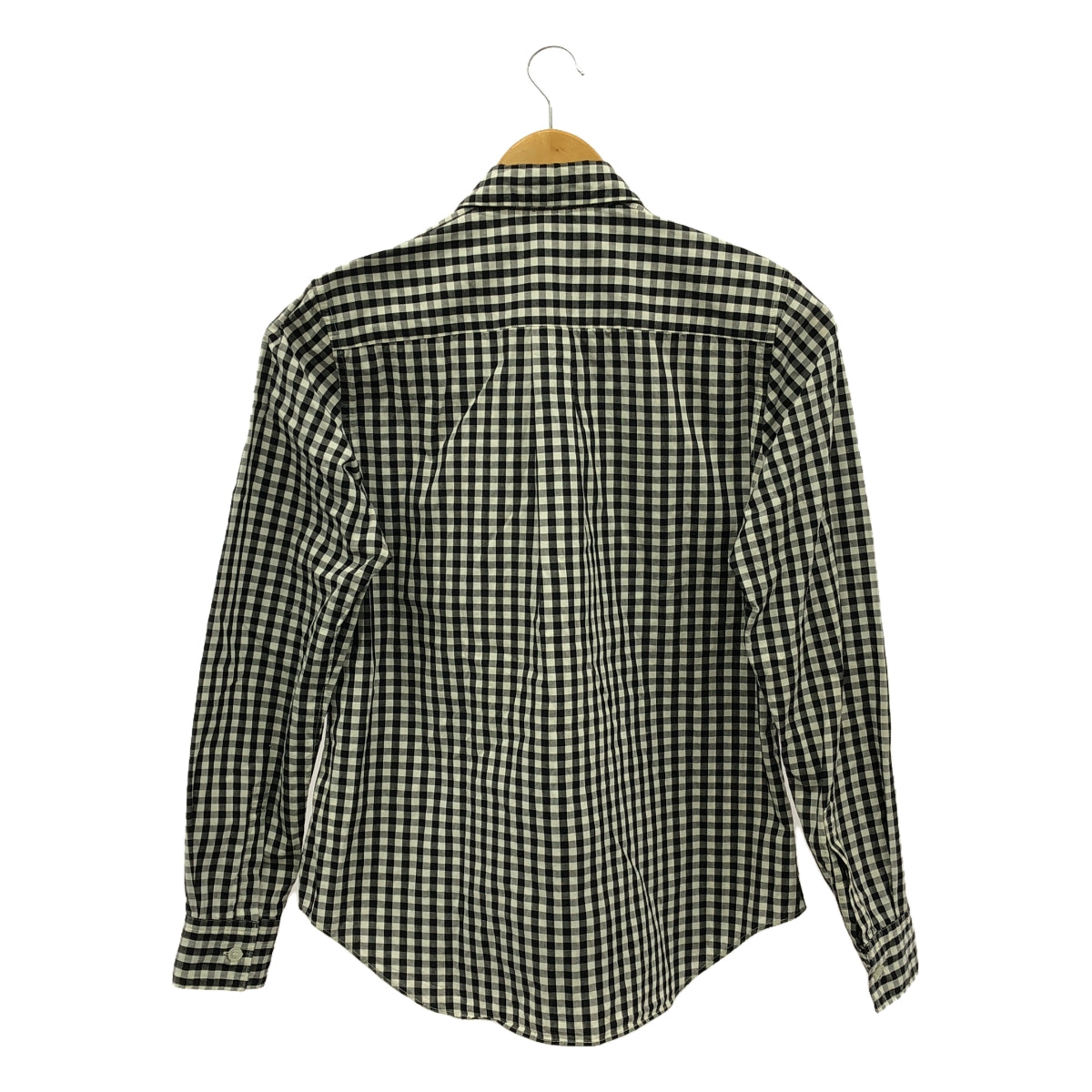 COMME des GARCONS | 2002SS |格紋裝飾常規領襯衫 |黑/白 |女性的
