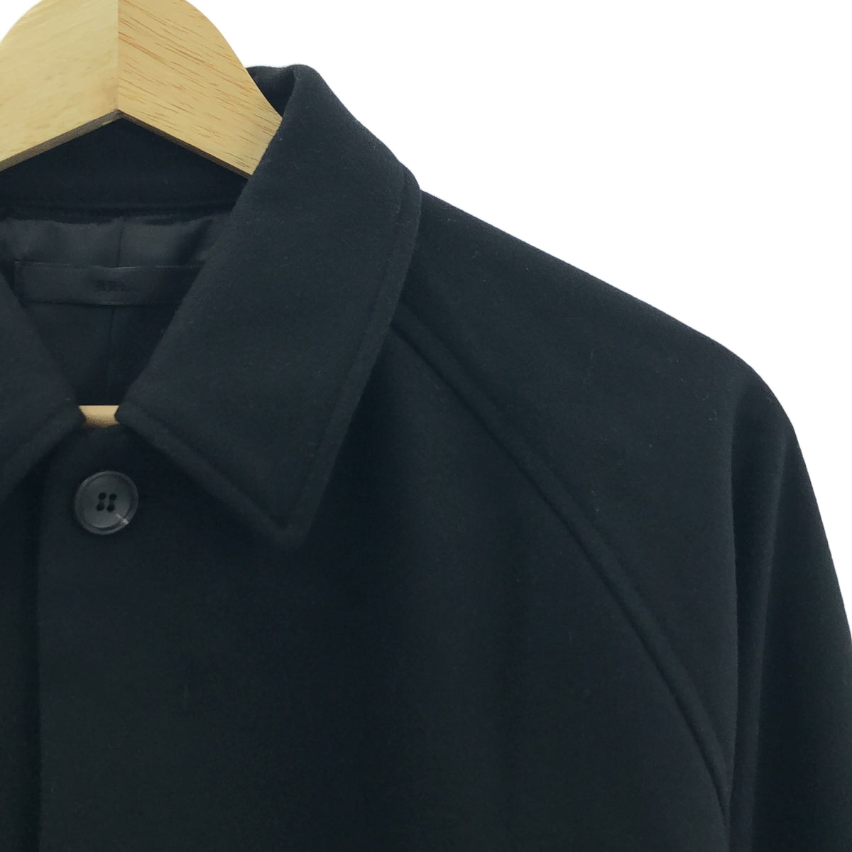 JUHA / ユハ | 2023AW | FLYFRONT RAGLAN SHIRT JACKET ラグラン シャツジャケット | 3 | ブラック | メンズ