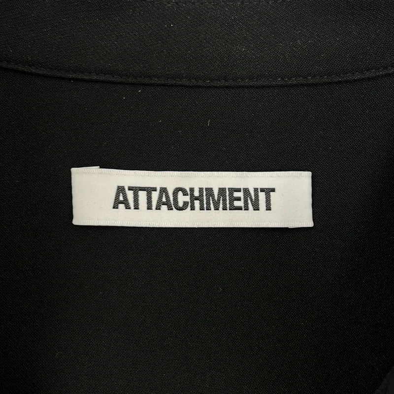 ATTACHMENT / アタッチメント | PE STRETCH DOUBLE CLOTH OPEN COLLAR L/S SHIRT 開襟 シャツ | 1 | メンズ