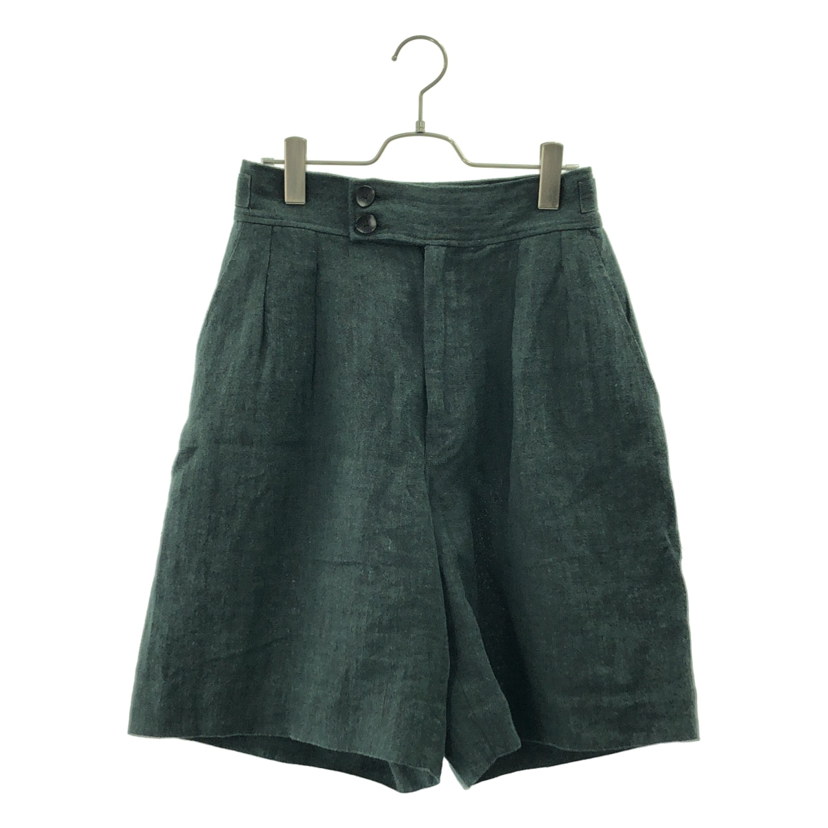 Peng Tai / 펜타이 | Leisure Shorts MOSS / 2 택 더블 어저스터 와이드 반바지 반바지 |