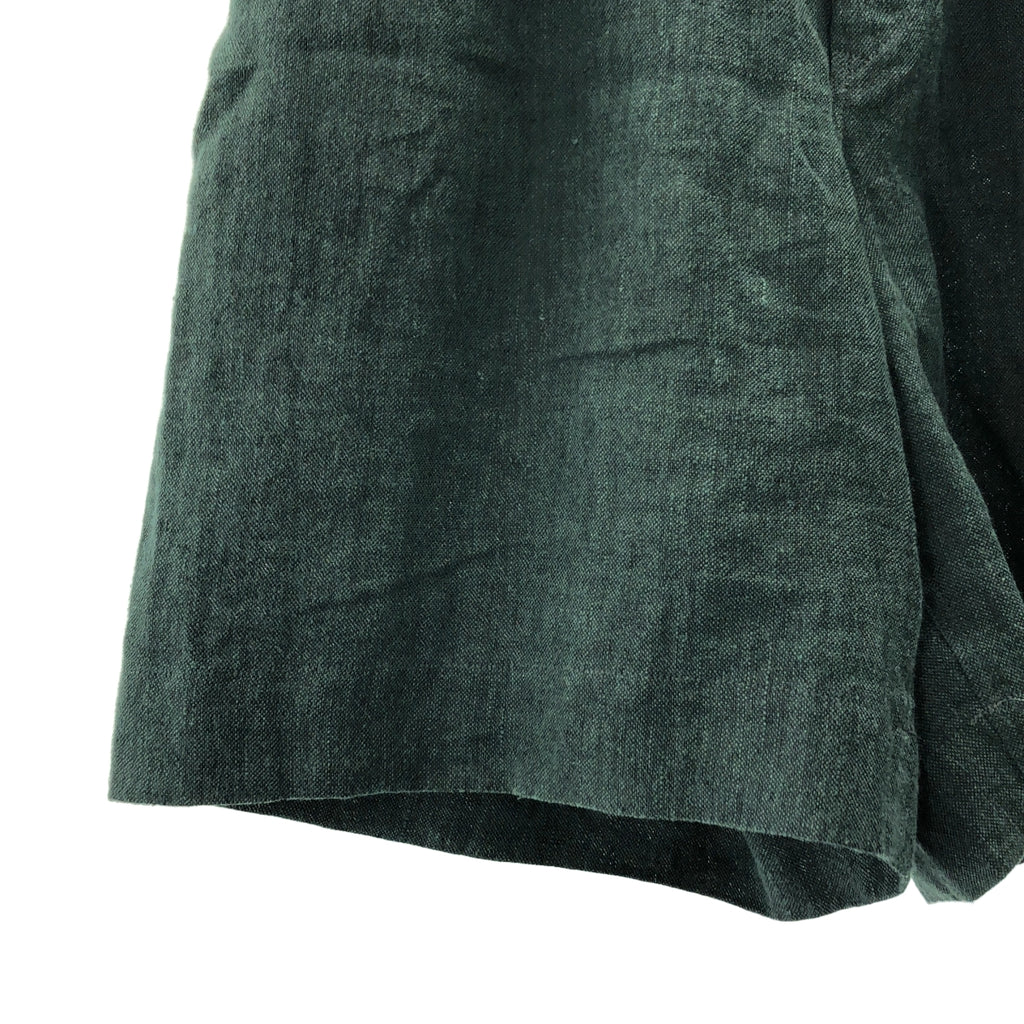 Peng Tai / 펜타이 | Leisure Shorts MOSS / 2 택 더블 어저스터 와이드 반바지 반바지 |