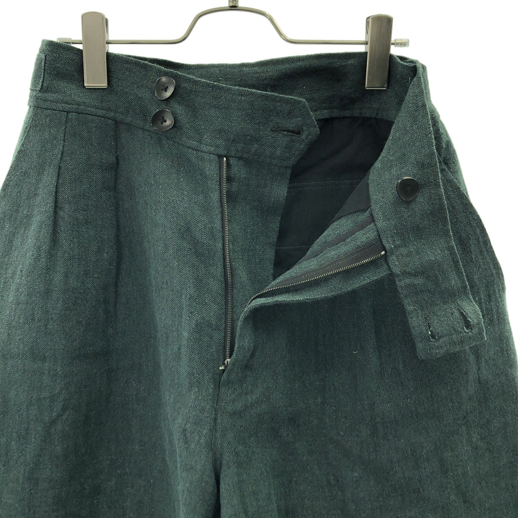 Peng Tai / 펜타이 | Leisure Shorts MOSS / 2 택 더블 어저스터 와이드 반바지 반바지 |