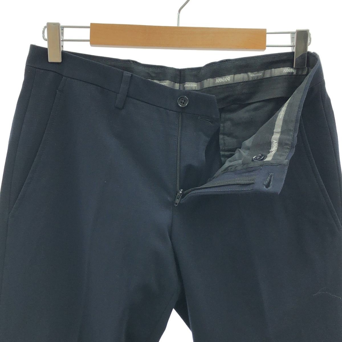 ARMANI COLLEZIONI / 아르마니코 레조니 | 셋업 / 2B 테일러드 재킷 테이퍼드 팬츠 | 46 | 네이비 | 맨즈