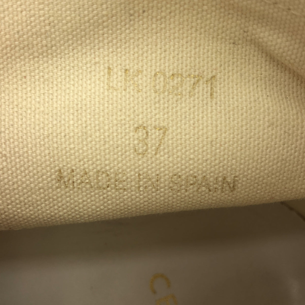 席琳 |空白繫帶帆布運動鞋 |尺寸 37 |紅色/白色 |女性的