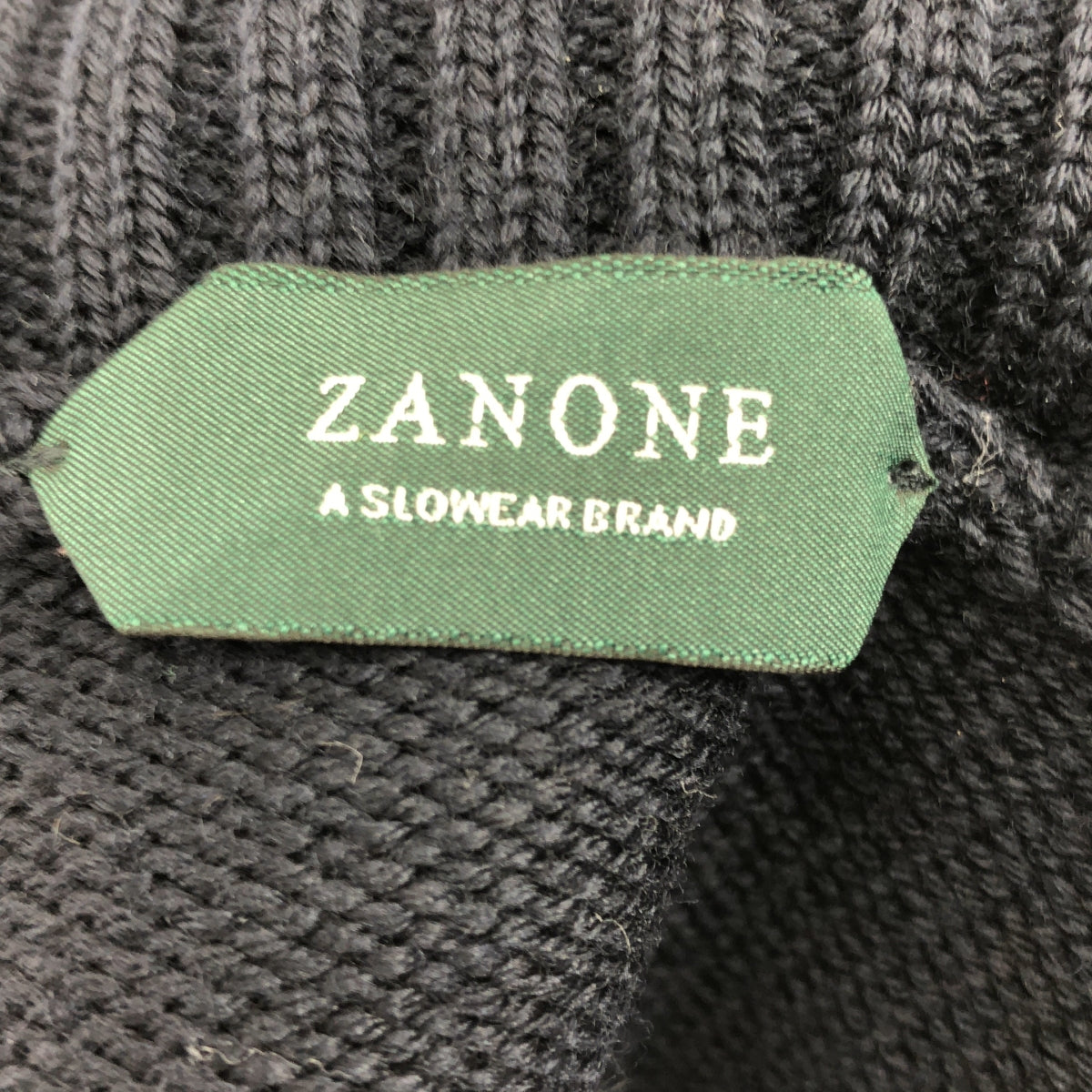 ZANONE / ザノーネ | ウール ミドルゲージ タートルネックニット | 44 | ネイビー | メンズ