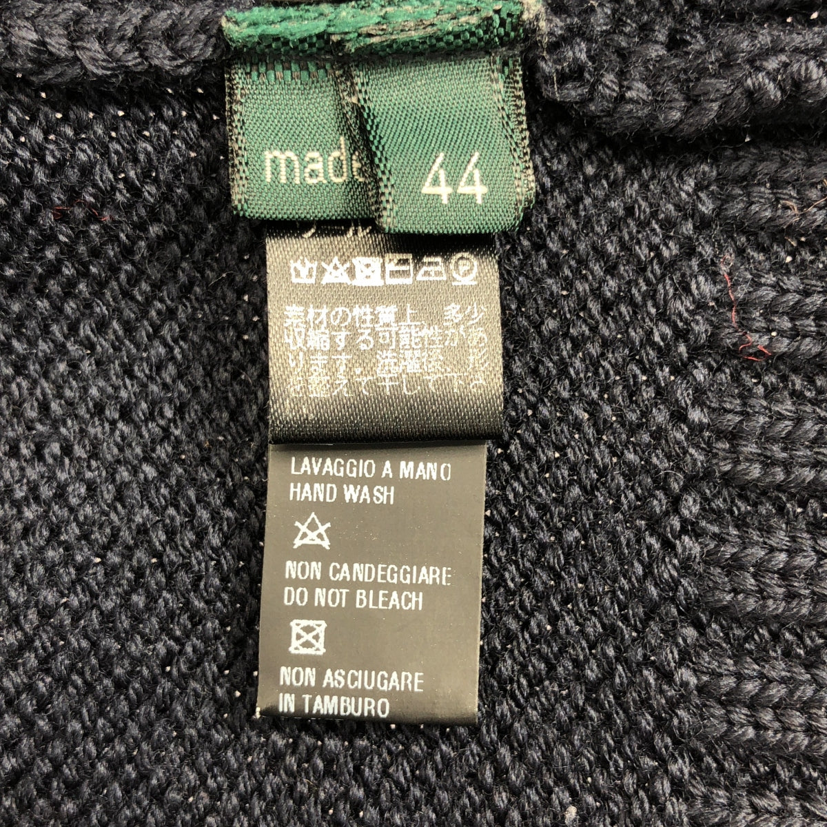 ZANONE / ザノーネ | ウール ミドルゲージ タートルネックニット | 44 | ネイビー | メンズ