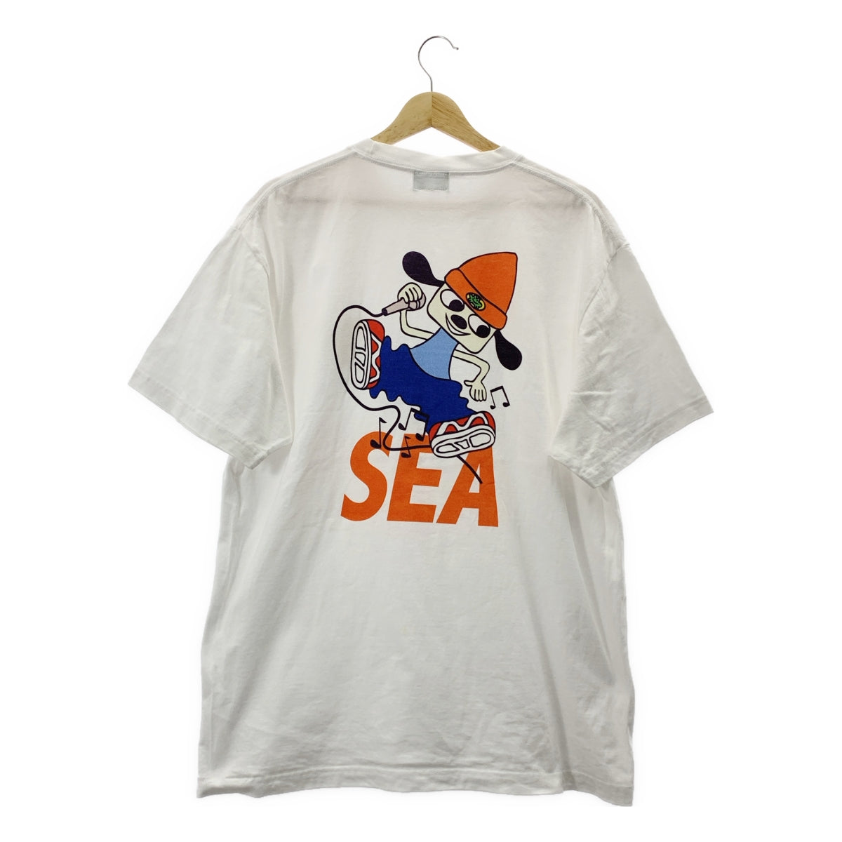 WIND AND SEA / 윈던시- | PARAPPATHERAPPER S/S TEE 파라파라파 T셔츠 | L | 화이트 | 남성